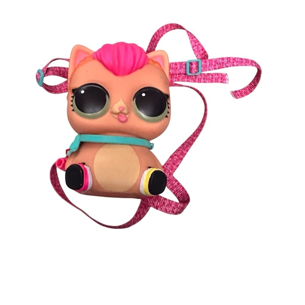 Pink and Tan Cat Kids Backpack